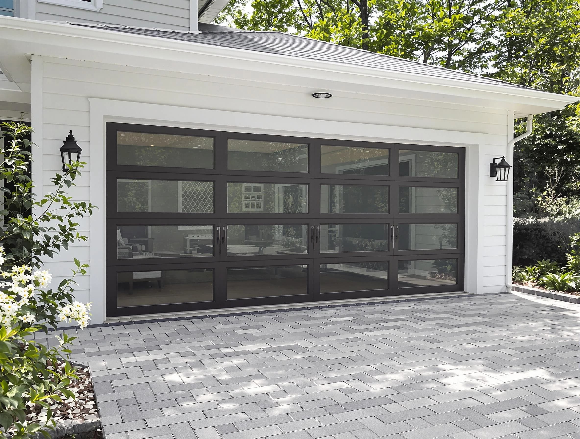 Milliken Garage Door Repair design specialist presenting custom garage door options to Milliken homeowner