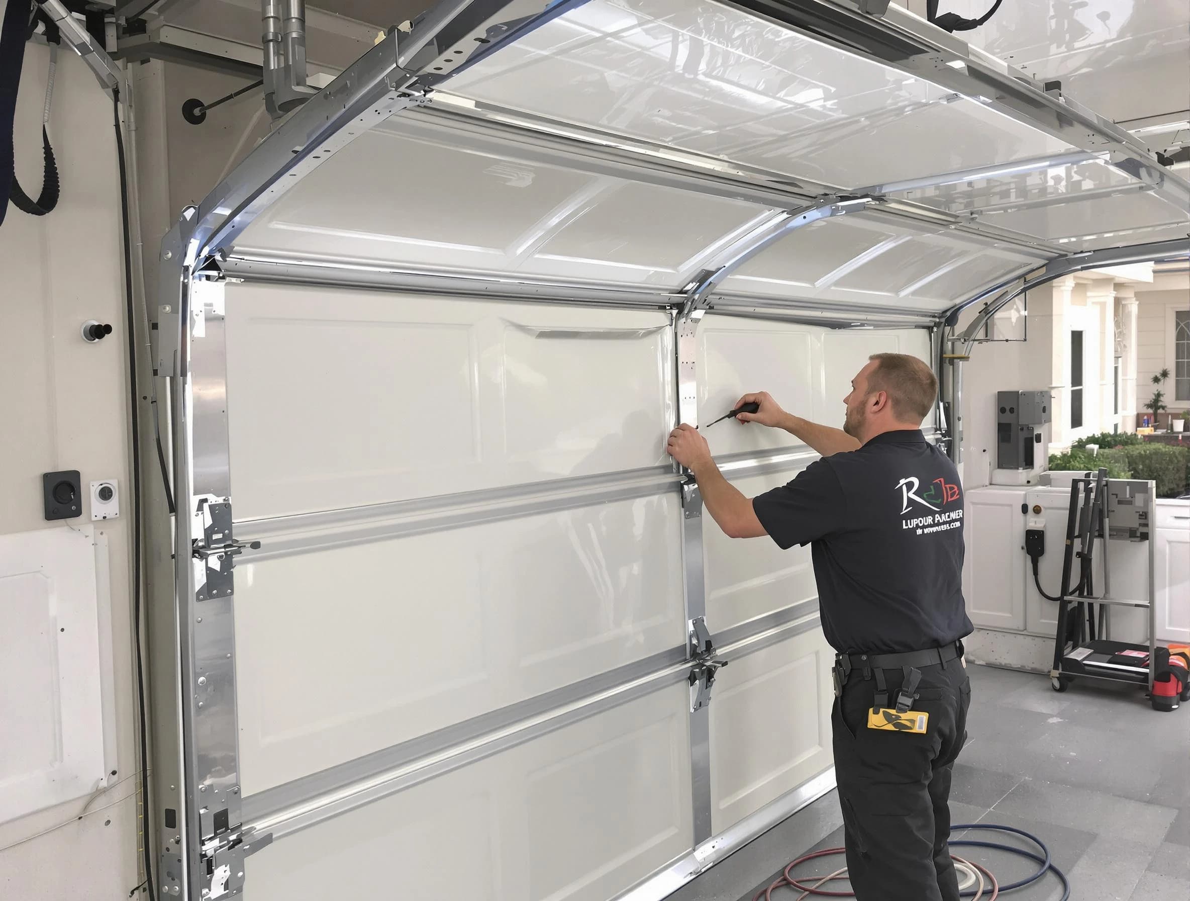 Milliken Garage Door Repair professional performing panel repair in Milliken