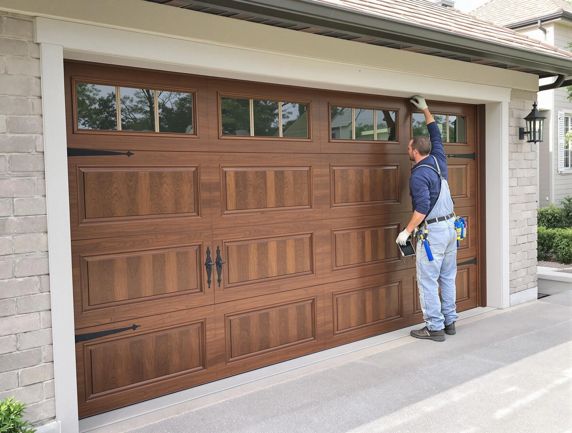Custom garage door showcase by Milliken Garage Door Repair in Milliken