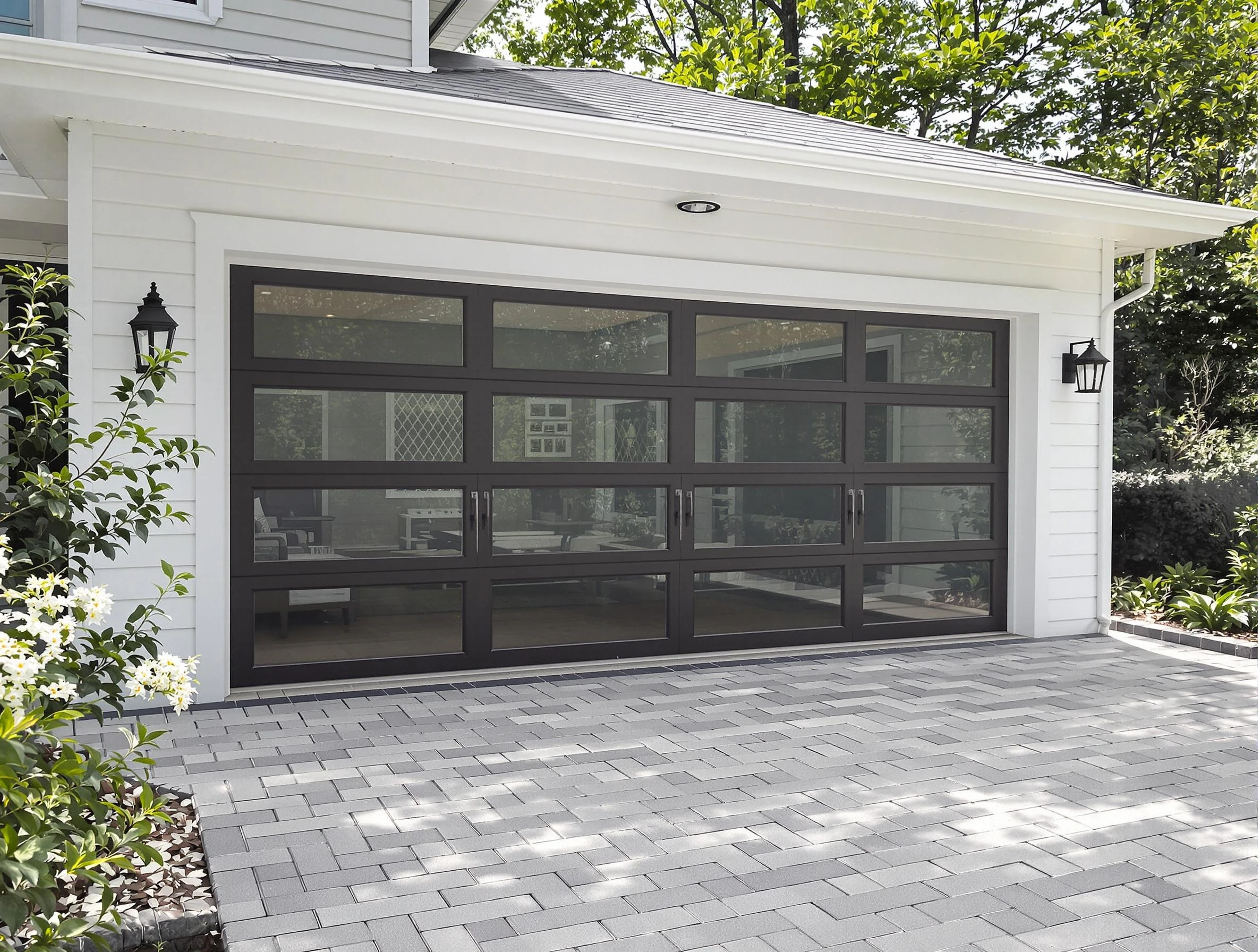 Milliken Garage Door Repair design specialist presenting custom garage door options to Milliken homeowner
