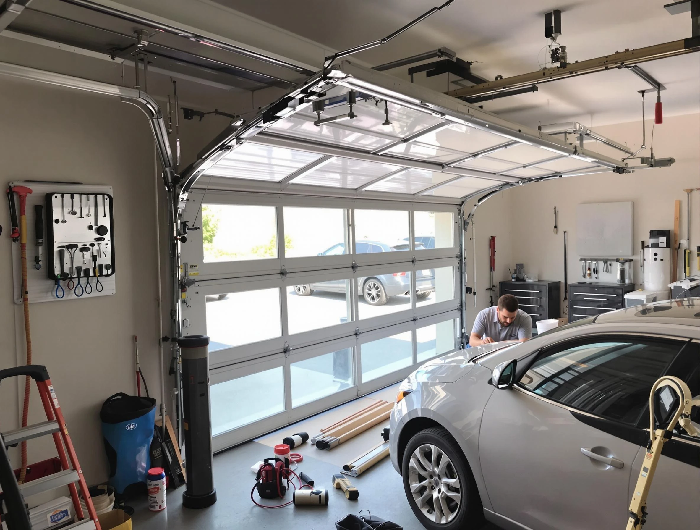 Garage door noise reduction service by Milliken Garage Door Repair in Milliken